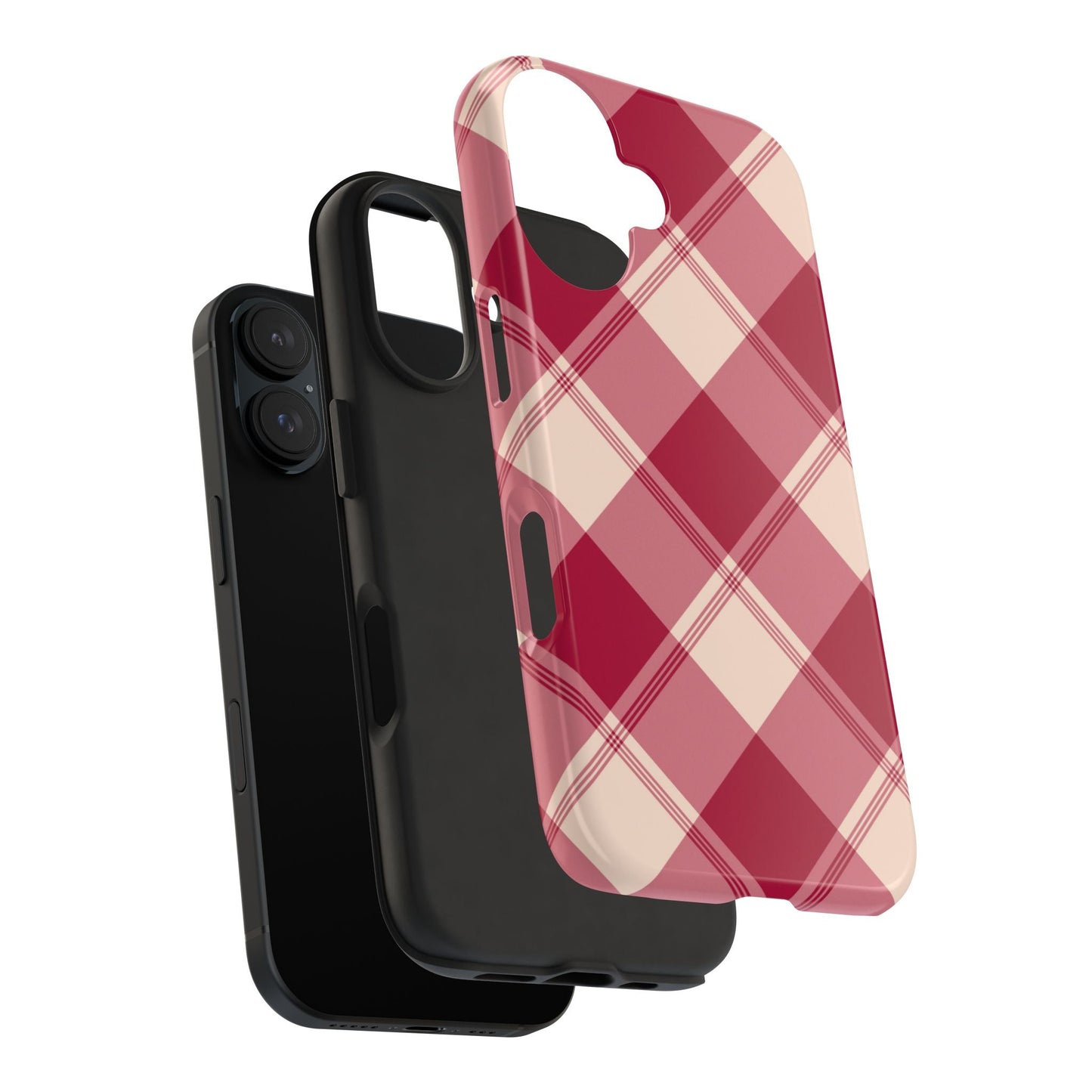 Classic Red Plaid iPhone Case – Cozy and Durable - BOGO Cases