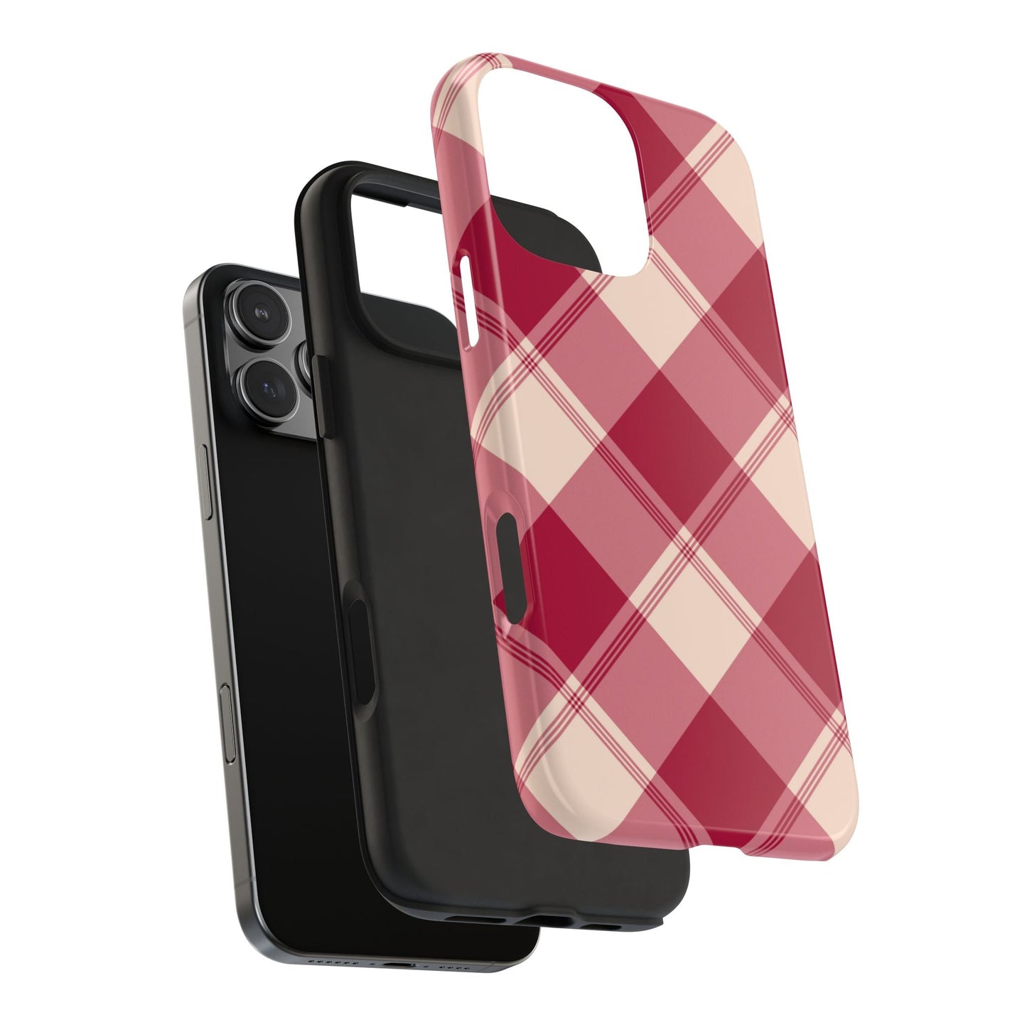 Classic Red Plaid iPhone Case – Cozy and Durable - BOGO Cases