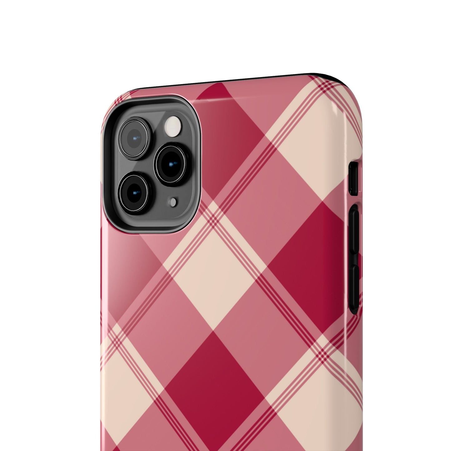Classic Red Plaid iPhone Case – Cozy and Durable - BOGO Cases