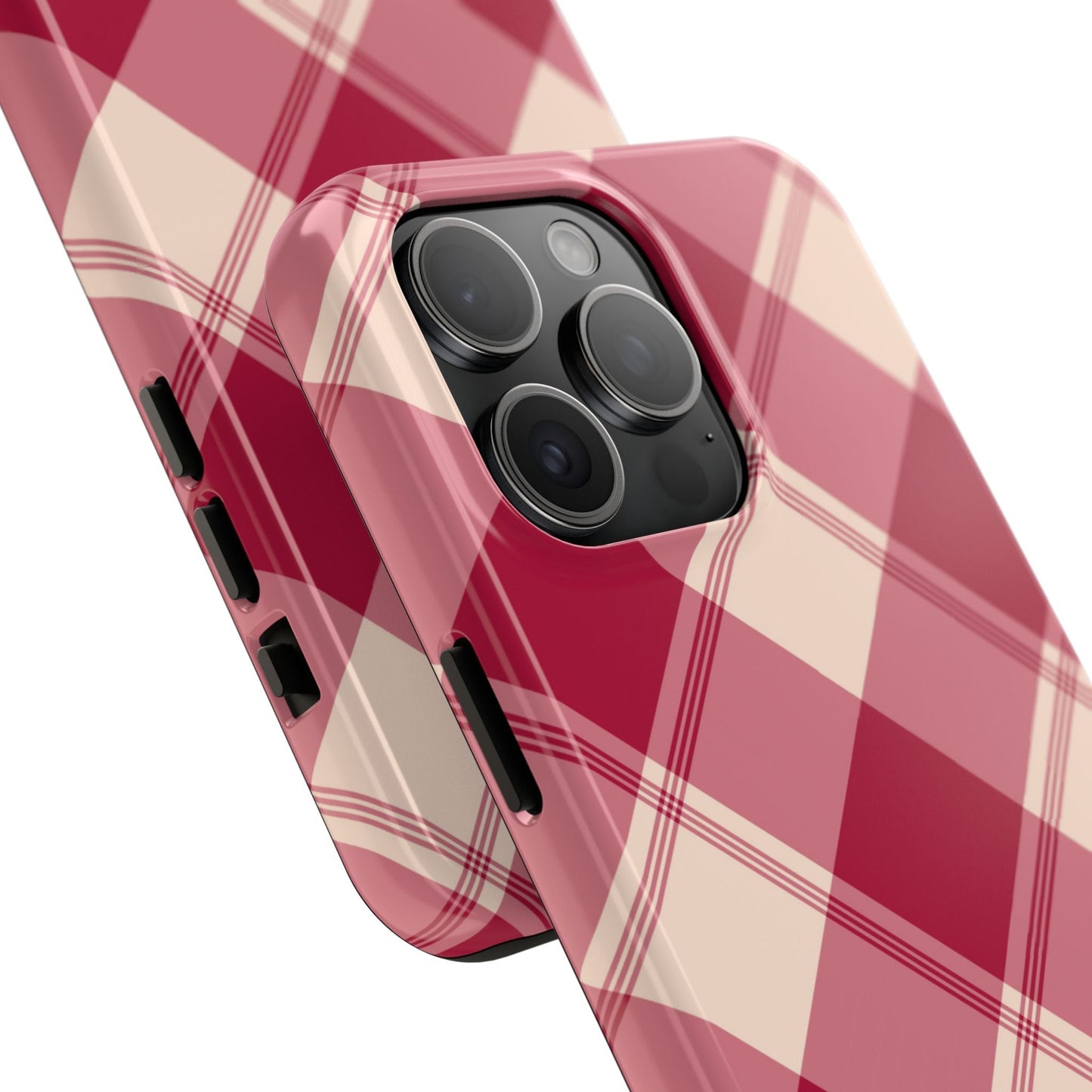 Classic Red Plaid iPhone Case – Cozy and Durable - BOGO Cases