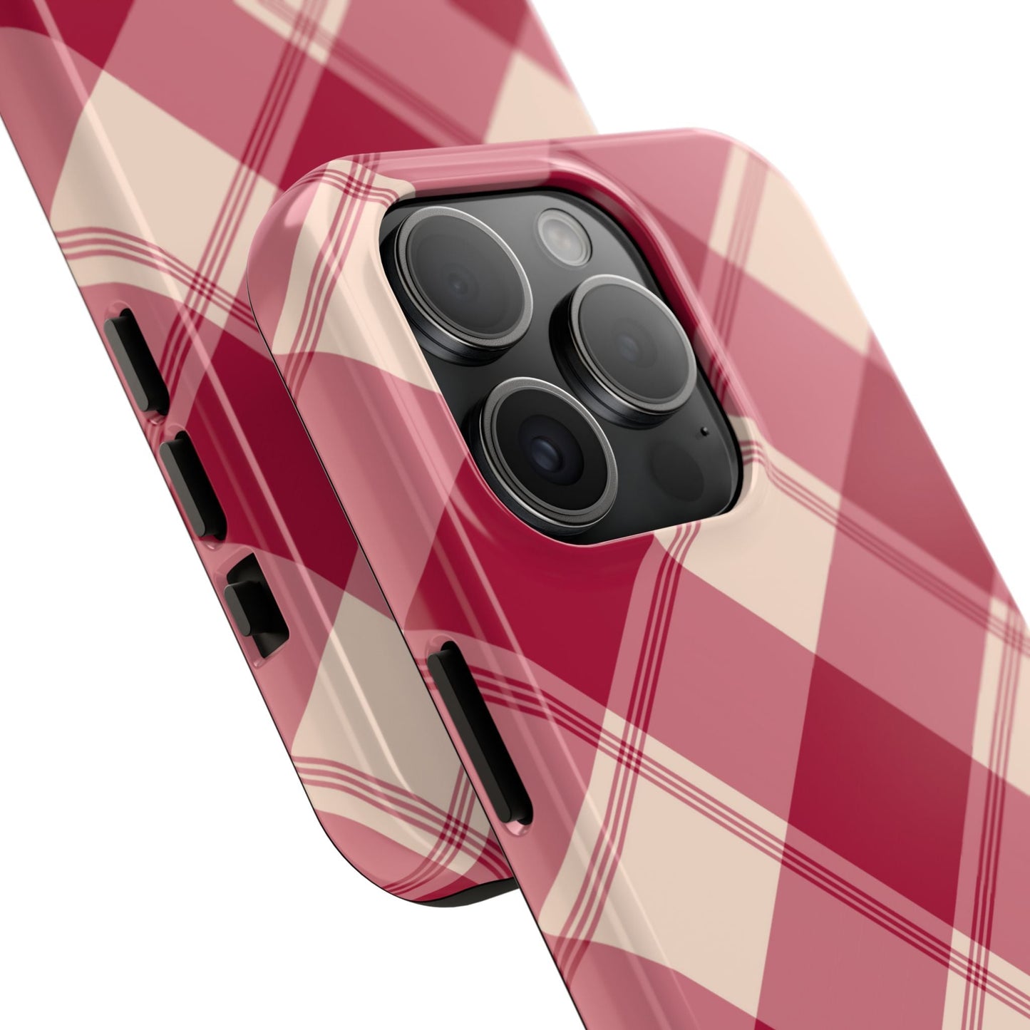 Classic Red Plaid iPhone Case – Cozy and Durable - BOGO Cases