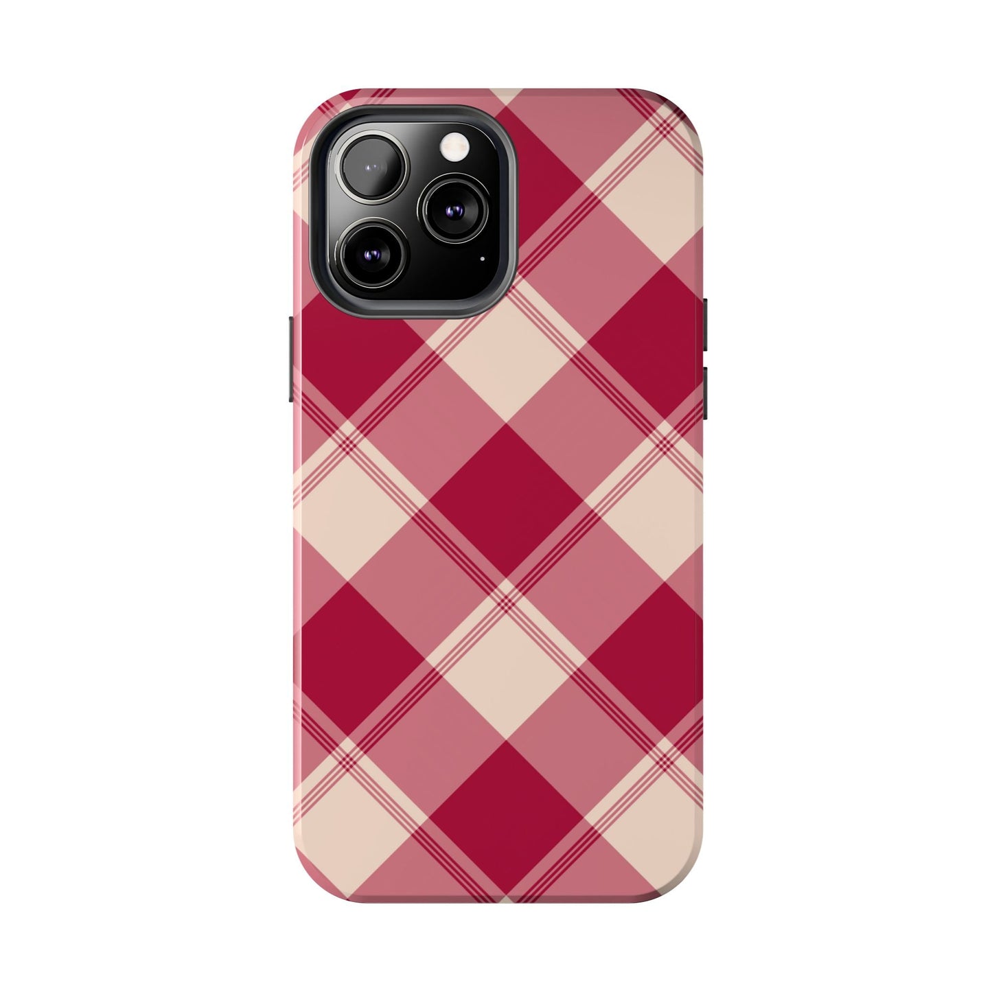 Classic Red Plaid iPhone Case – Cozy and Durable - BOGO Cases