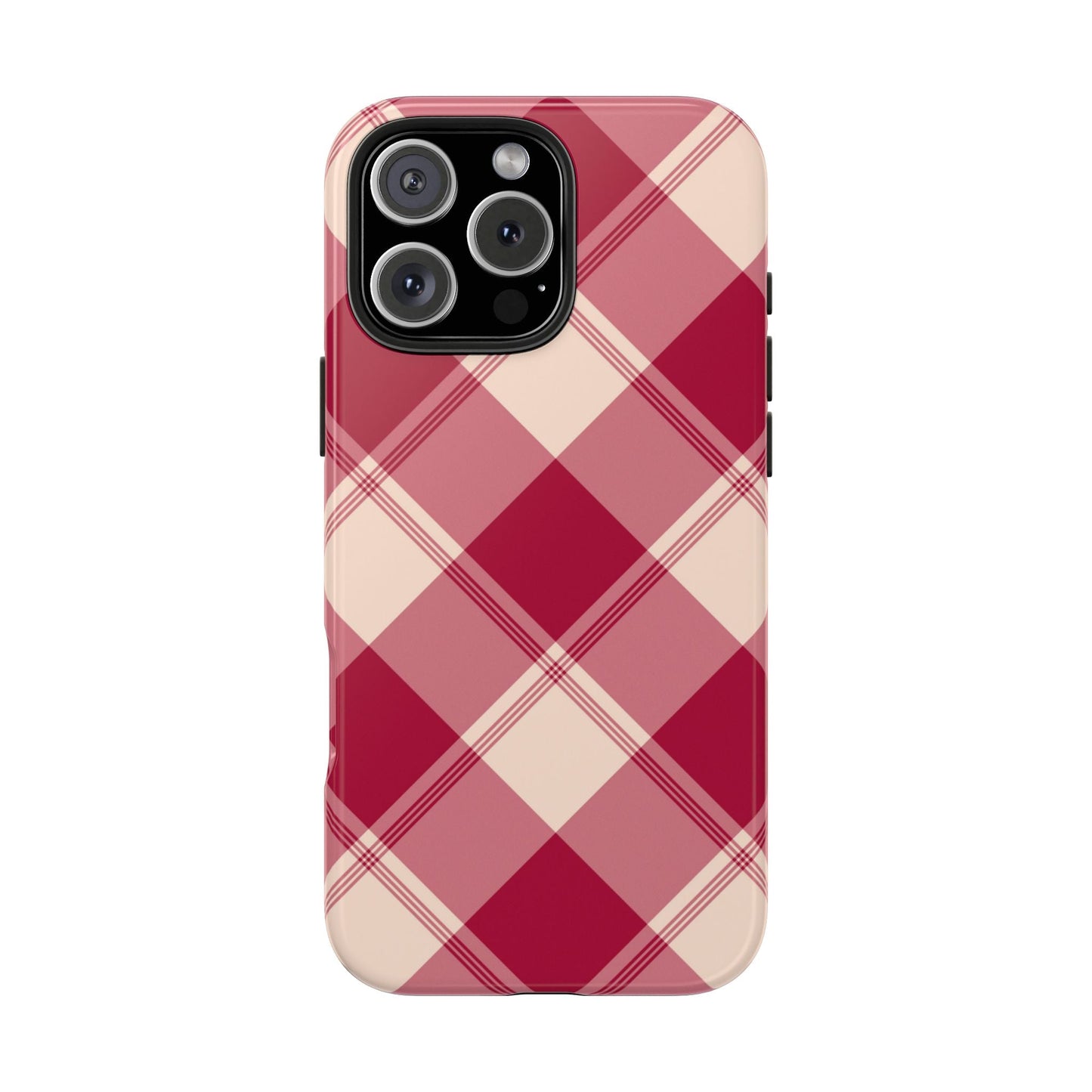 Classic Red Plaid iPhone Case – Cozy and Durable - BOGO Cases
