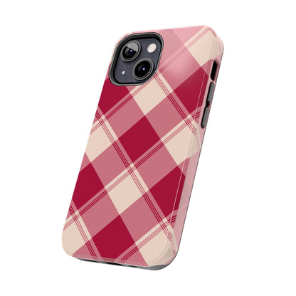 Classic Red Plaid iPhone Case – Cozy and Durable - BOGO Cases
