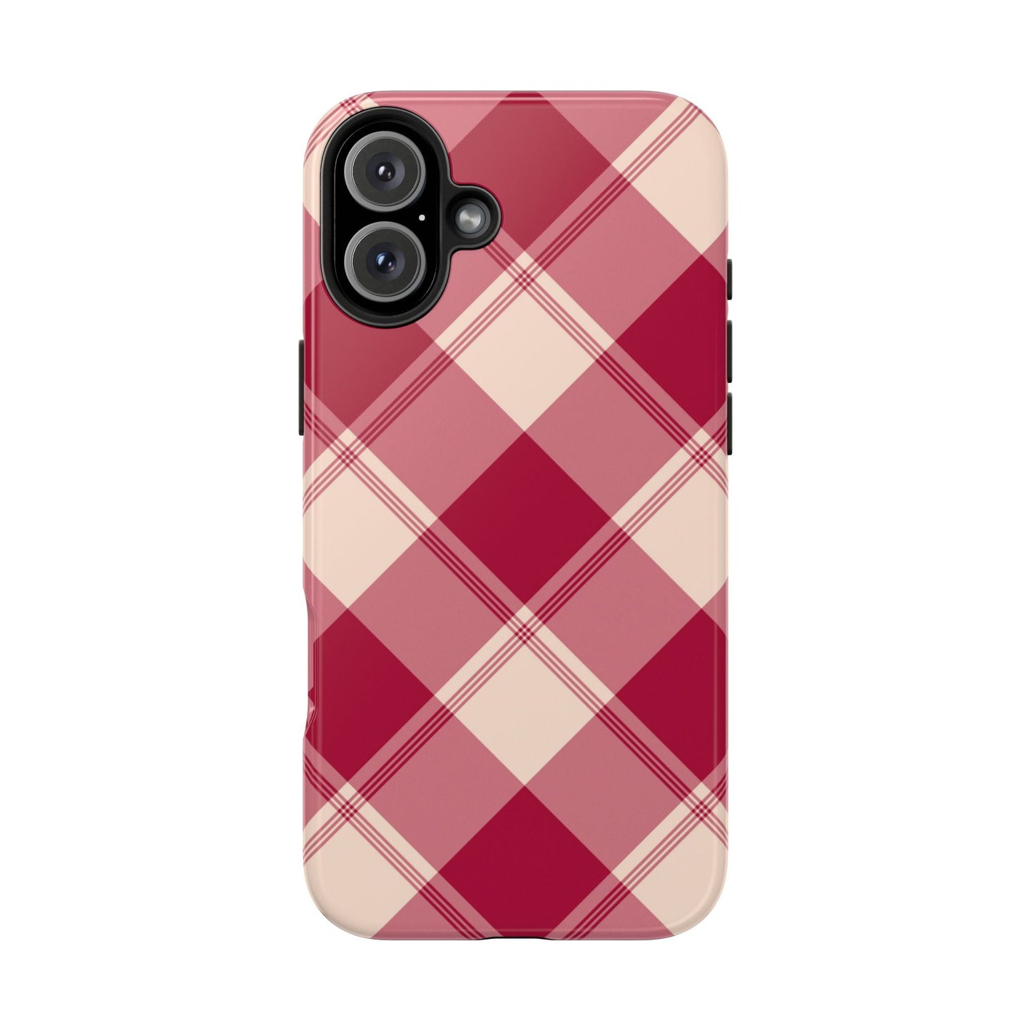 Classic Red Plaid iPhone Case – Cozy and Durable - BOGO Cases