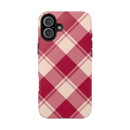 Classic Red Plaid iPhone Case – Cozy and Durable - BOGO Cases