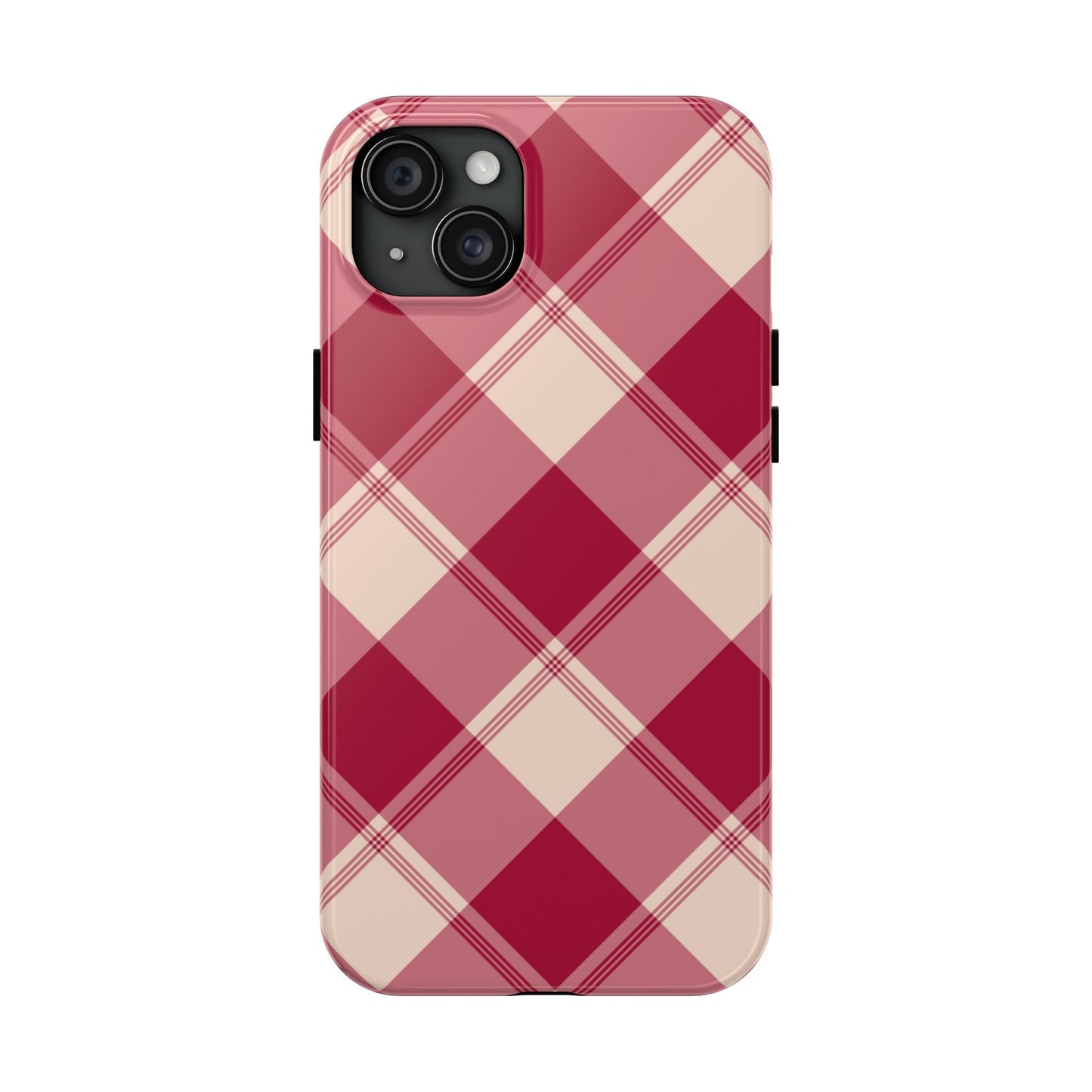 Classic Red Plaid iPhone Case – Cozy and Durable - BOGO Cases