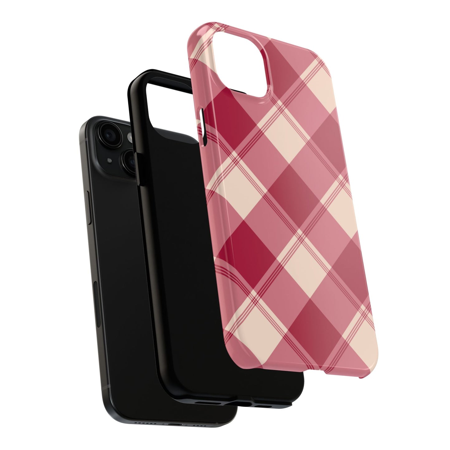 Classic Red Plaid iPhone Case – Cozy and Durable - BOGO Cases