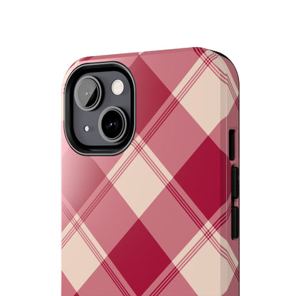 Classic Red Plaid iPhone Case – Cozy and Durable - BOGO Cases