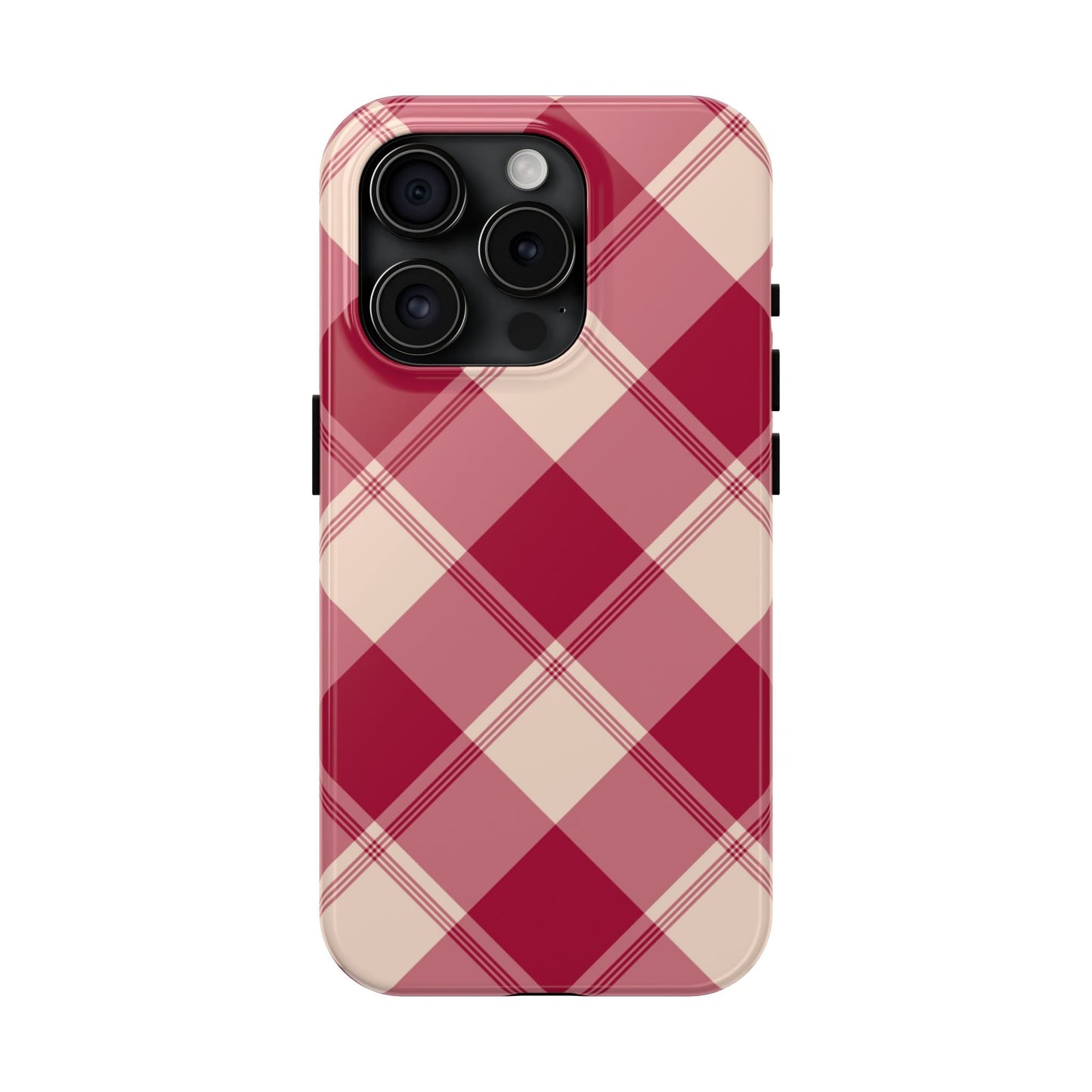 Classic Red Plaid iPhone Case – Cozy and Durable - BOGO Cases