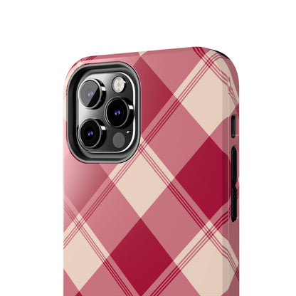 Classic Red Plaid iPhone Case – Cozy and Durable - BOGO Cases