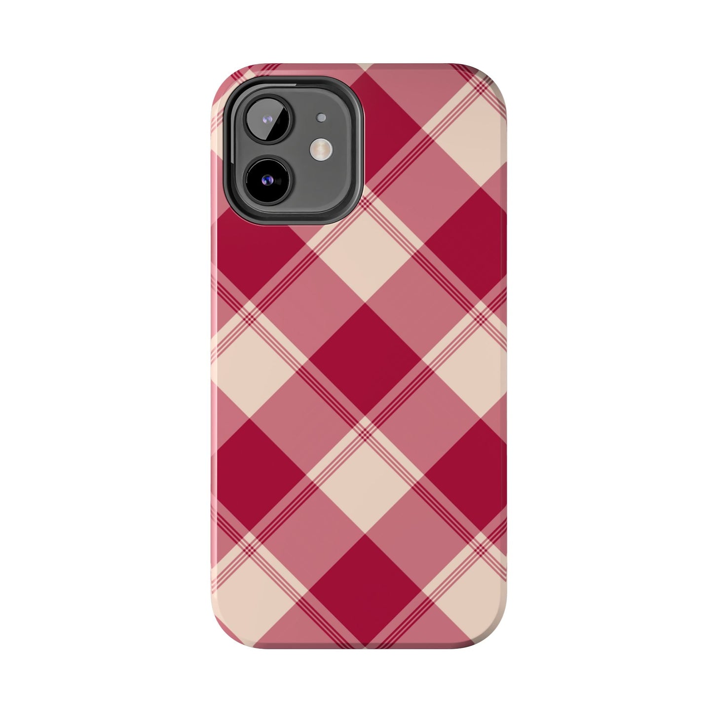 Classic Red Plaid iPhone Case – Cozy and Durable - BOGO Cases