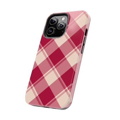 Classic Red Plaid iPhone Case – Cozy and Durable - BOGO Cases