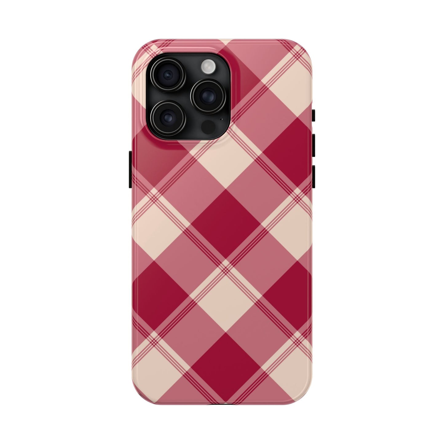 Classic Red Plaid iPhone Case – Cozy and Durable - BOGO Cases