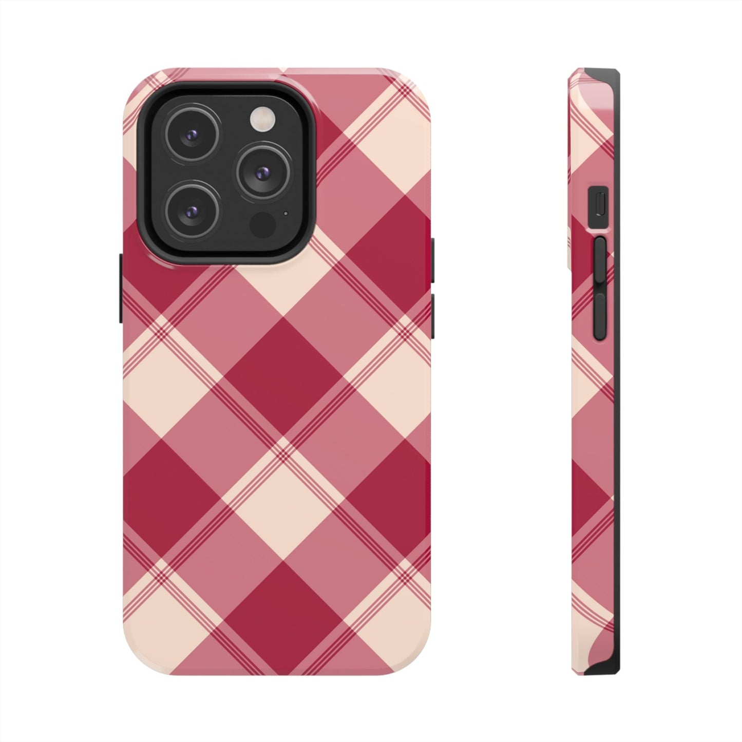 Classic Red Plaid iPhone Case – Cozy and Durable - BOGO Cases
