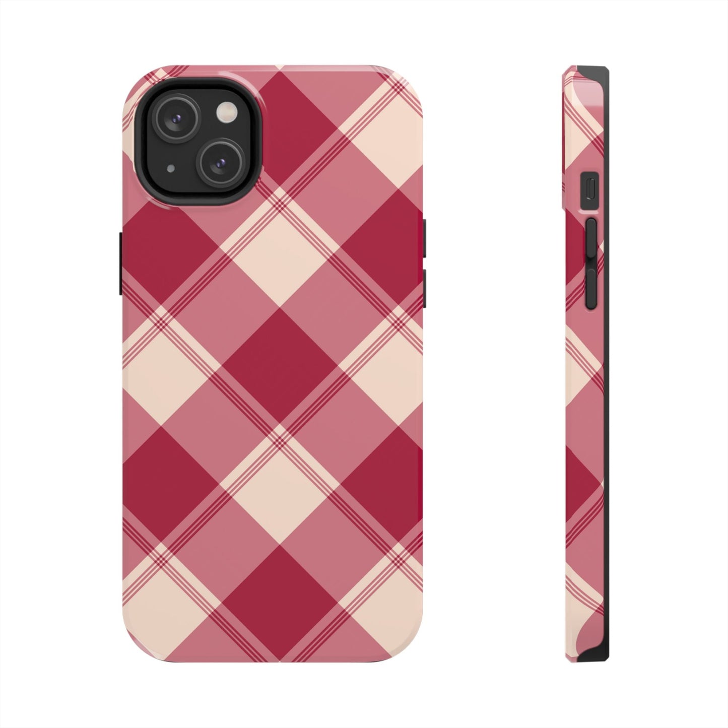 Classic Red Plaid iPhone Case – Cozy and Durable - BOGO Cases