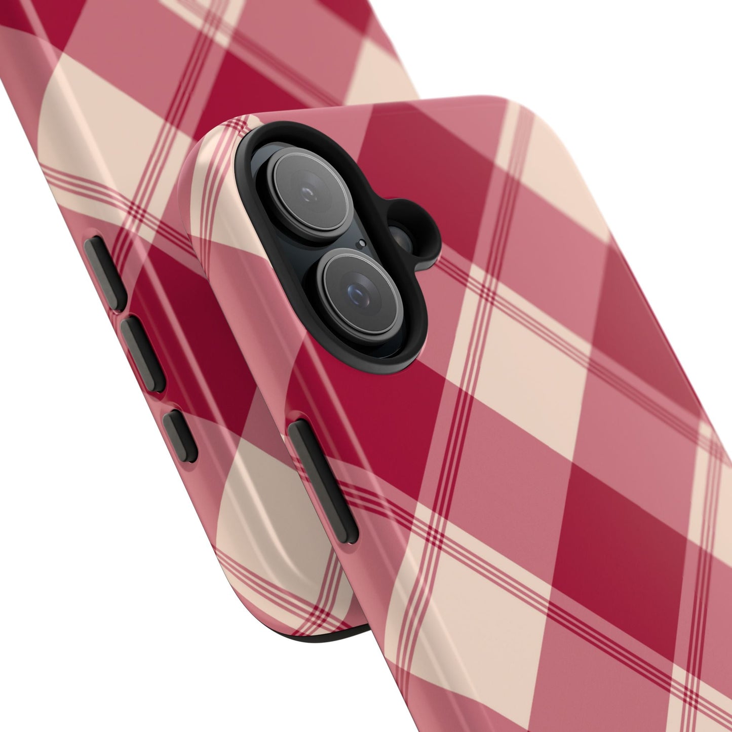 Classic Red Plaid iPhone Case – Cozy and Durable - BOGO Cases