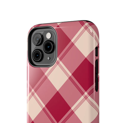 Classic Red Plaid iPhone Case – Cozy and Durable - BOGO Cases