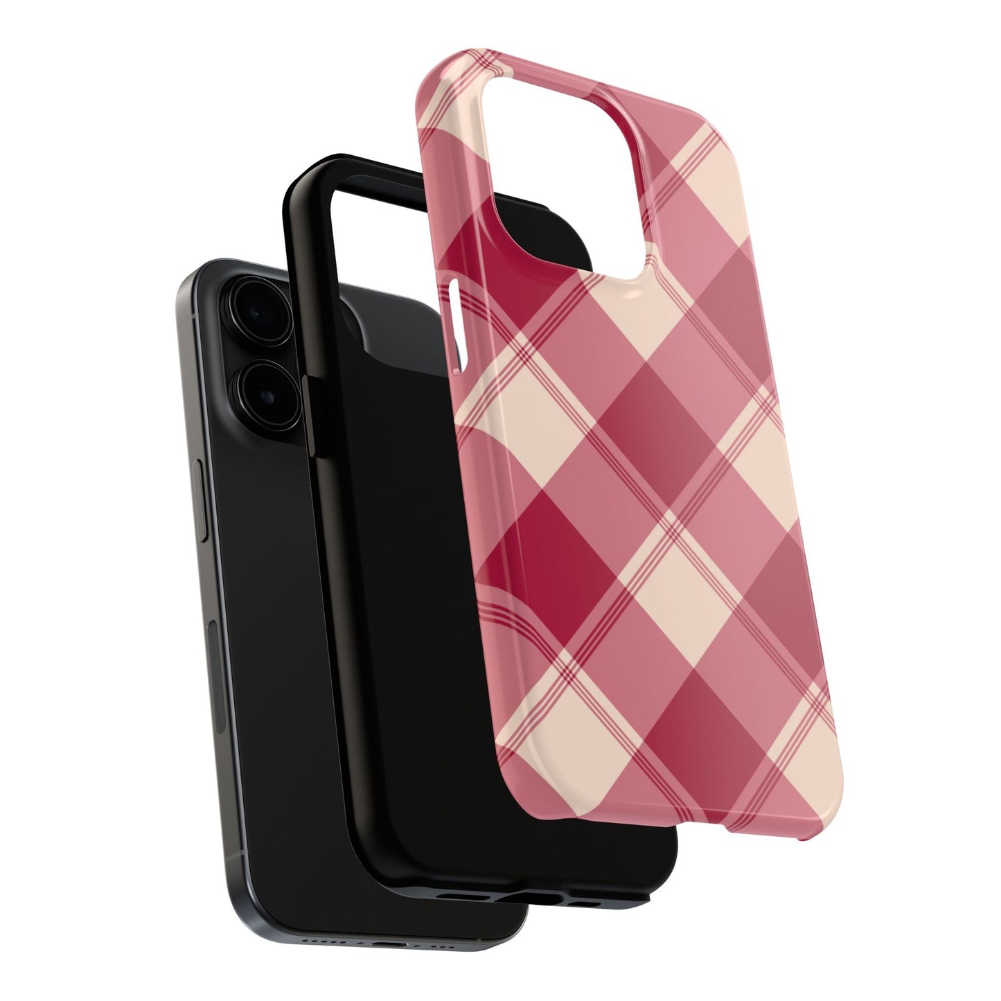 Classic Red Plaid iPhone Case – Cozy and Durable - BOGO Cases