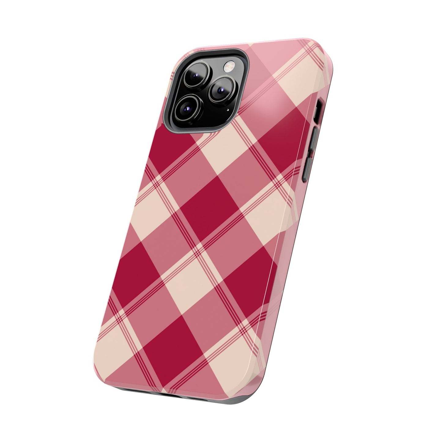 Classic Red Plaid iPhone Case – Cozy and Durable - BOGO Cases