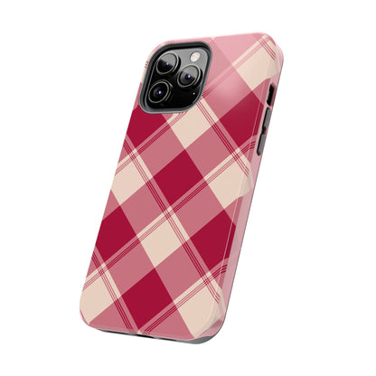 Classic Red Plaid iPhone Case – Cozy and Durable - BOGO Cases