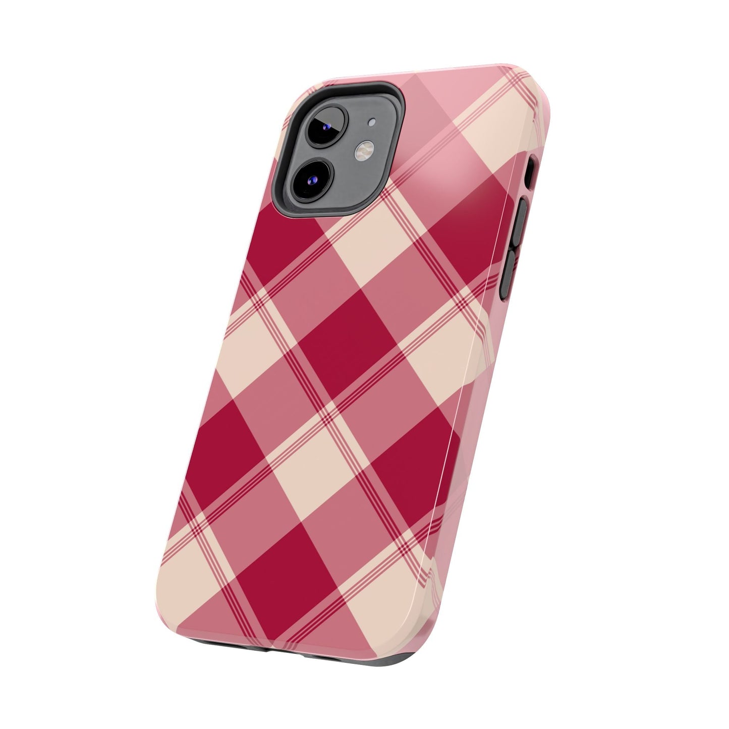 Classic Red Plaid iPhone Case – Cozy and Durable - BOGO Cases