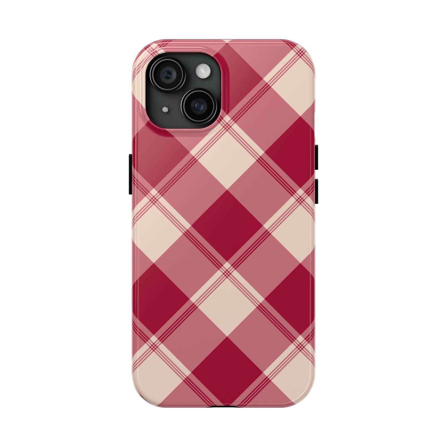 Classic Red Plaid iPhone Case – Cozy and Durable - BOGO Cases