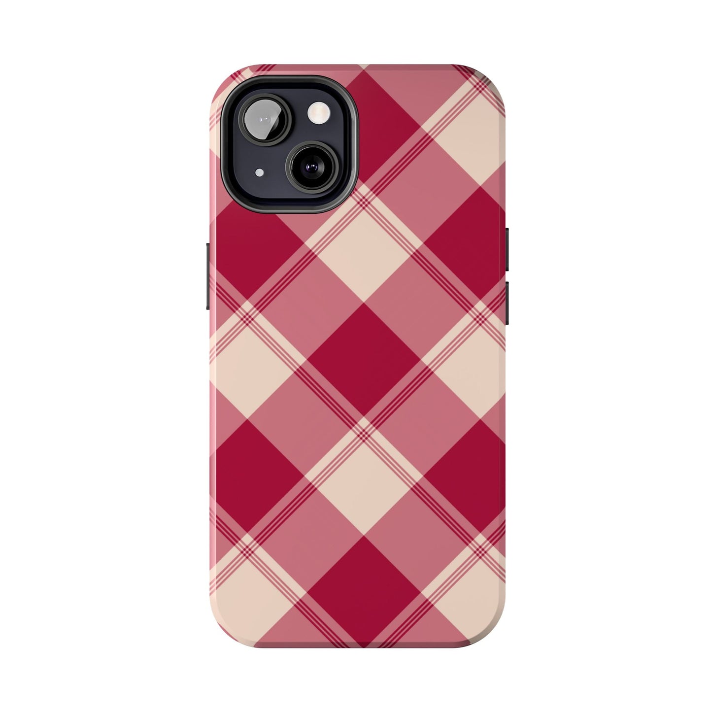 Classic Red Plaid iPhone Case – Cozy and Durable - BOGO Cases