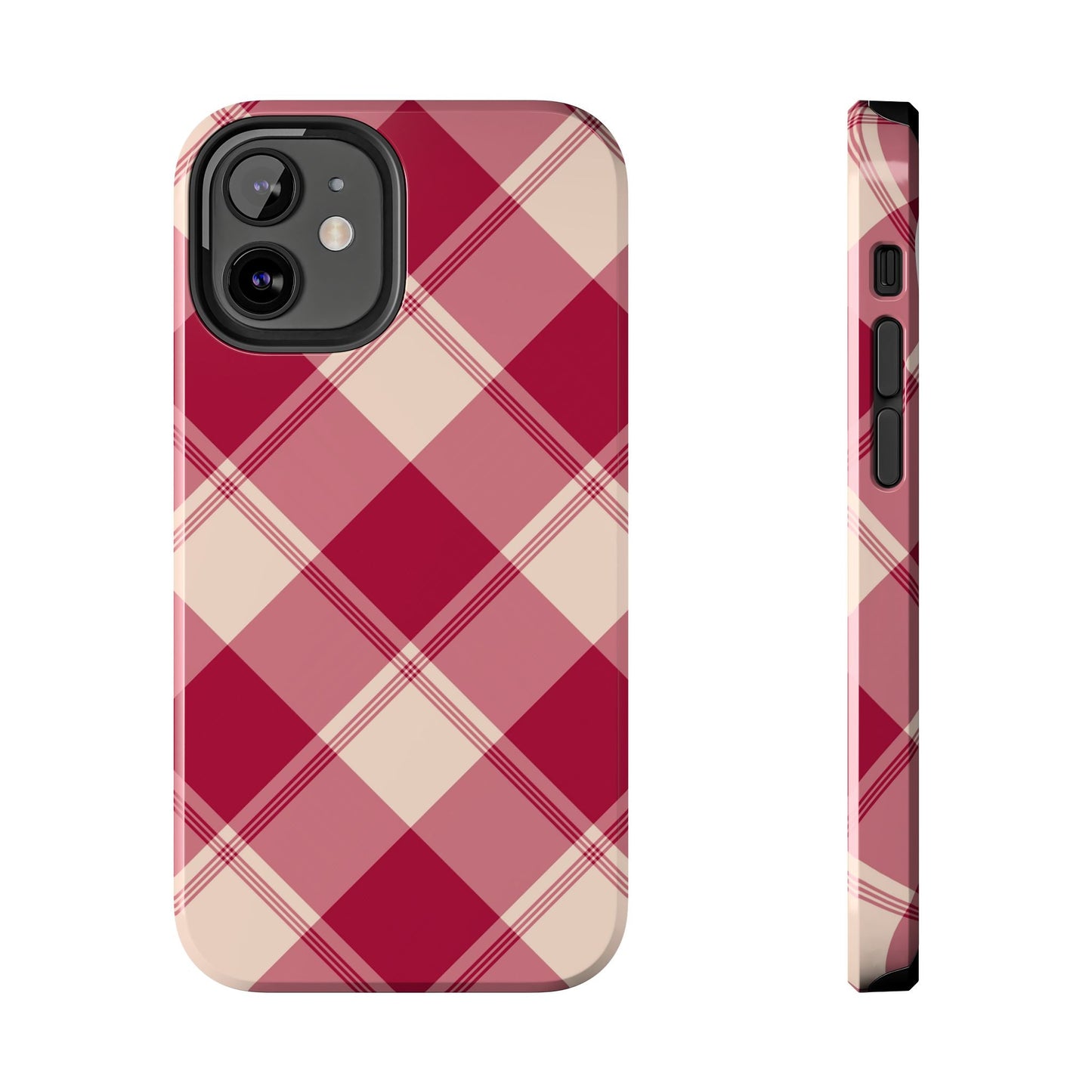 Classic Red Plaid iPhone Case – Cozy and Durable - BOGO Cases