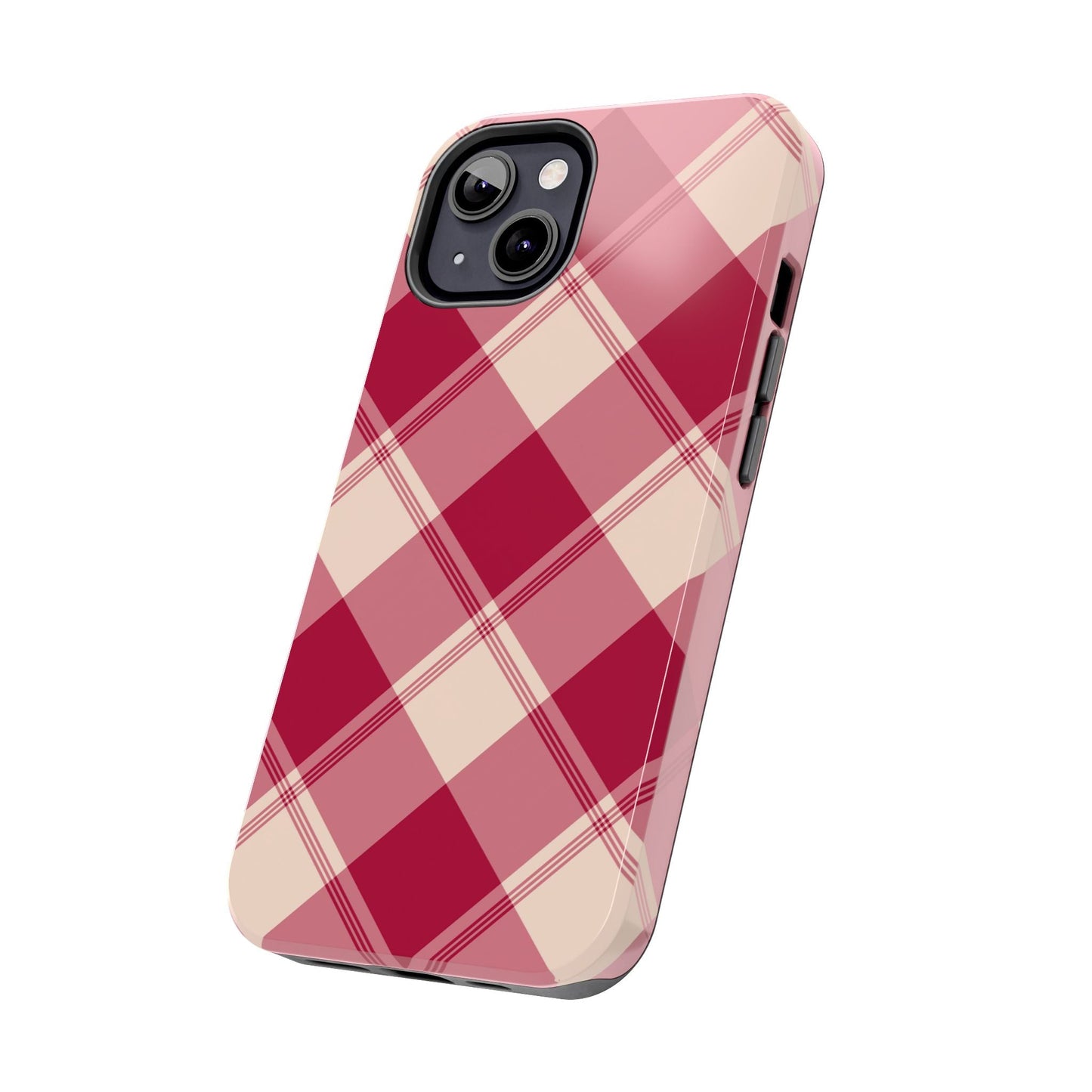 Classic Red Plaid iPhone Case – Cozy and Durable - BOGO Cases