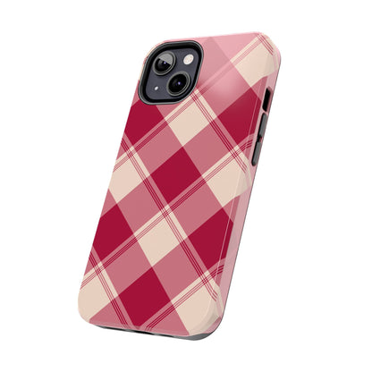 Classic Red Plaid iPhone Case – Cozy and Durable - BOGO Cases