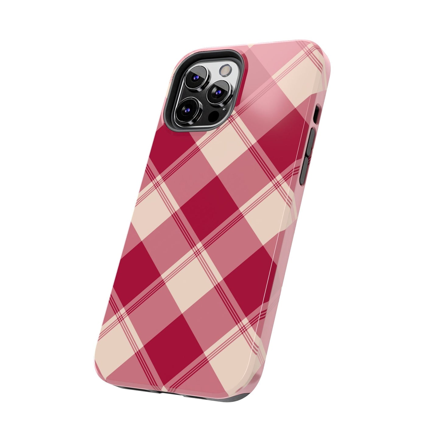 Classic Red Plaid iPhone Case – Cozy and Durable - BOGO Cases