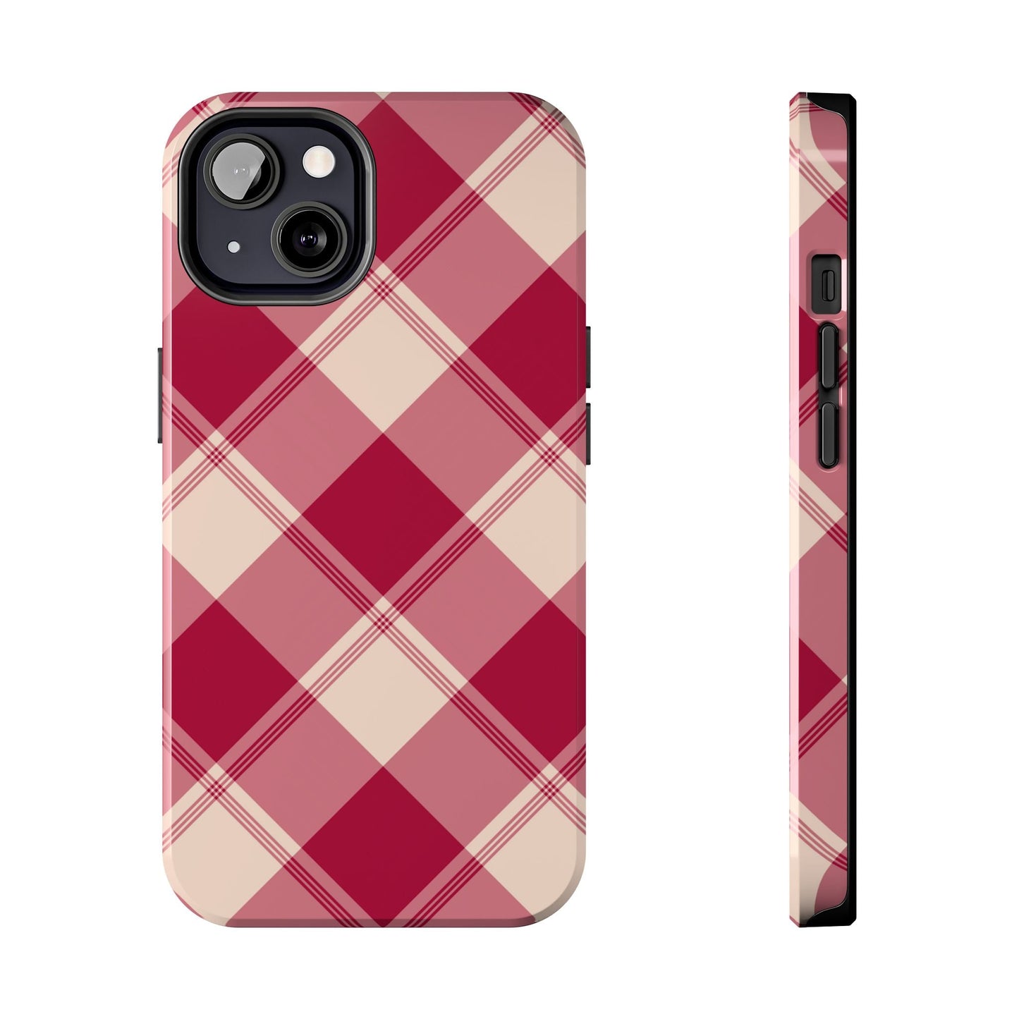 Classic Red Plaid iPhone Case – Cozy and Durable - BOGO Cases