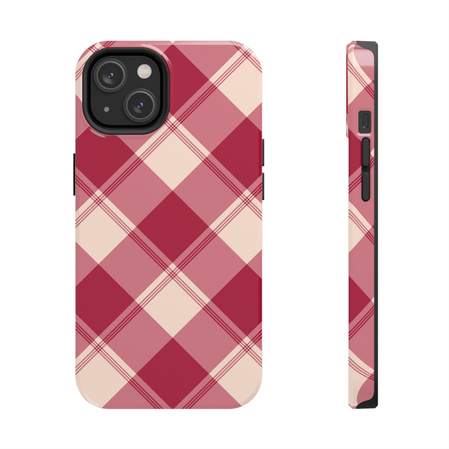 Classic Red Plaid iPhone Case – Cozy and Durable - BOGO Cases