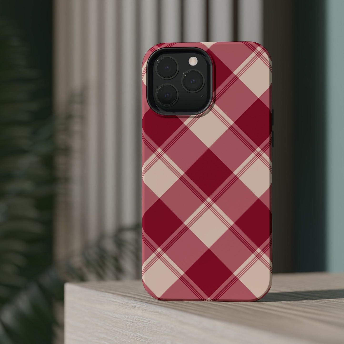 Classic Red Plaid MagSafe iPhone Case - BOGO Cases