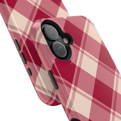 Classic Red Plaid MagSafe iPhone Case - BOGO Cases