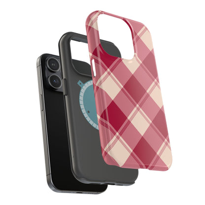 Classic Red Plaid MagSafe iPhone Case - BOGO Cases