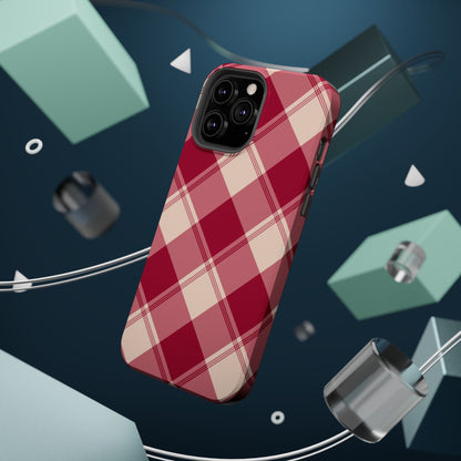Classic Red Plaid MagSafe iPhone Case - BOGO Cases