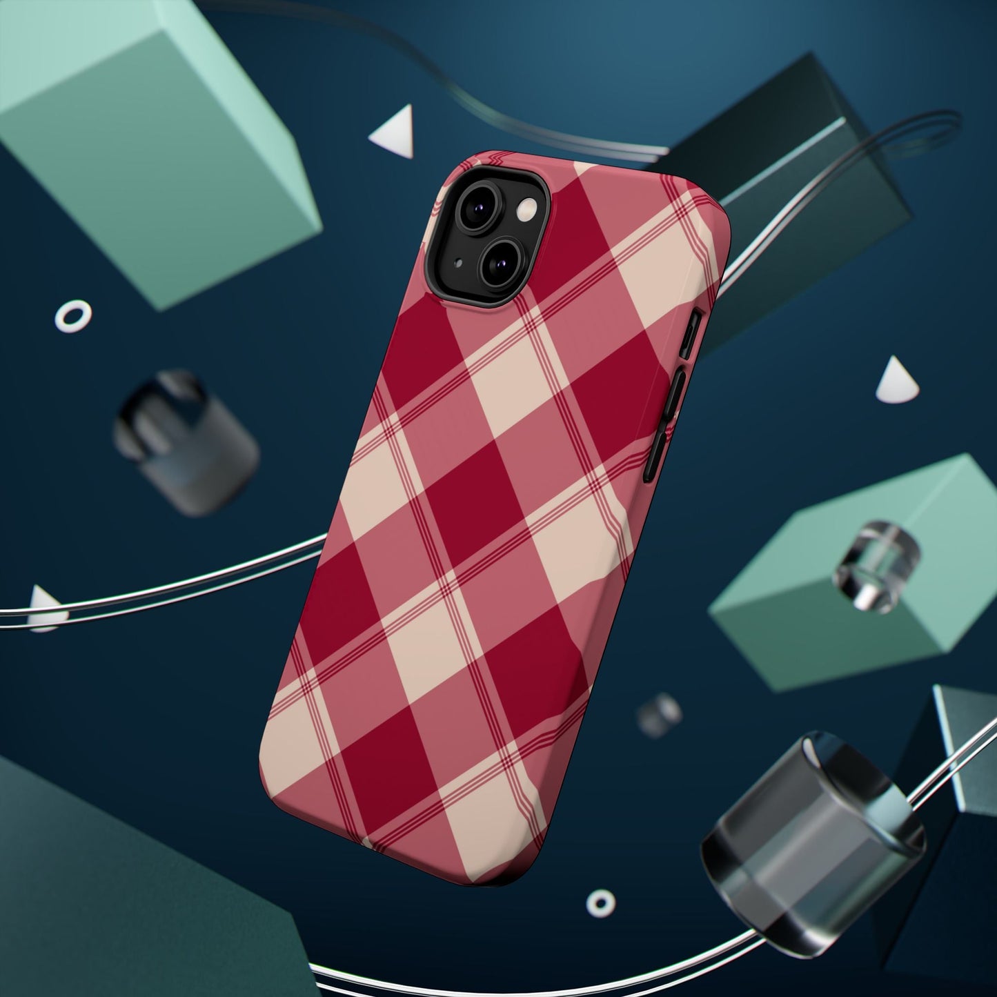 Classic Red Plaid MagSafe iPhone Case - BOGO Cases