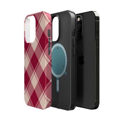 Classic Red Plaid MagSafe iPhone Case - BOGO Cases