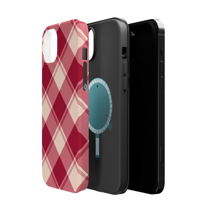 Classic Red Plaid MagSafe iPhone Case - BOGO Cases
