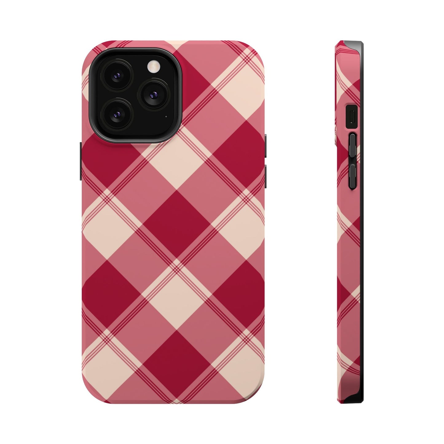 Classic Red Plaid MagSafe iPhone Case - BOGO Cases