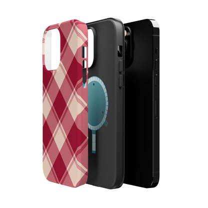 Classic Red Plaid MagSafe iPhone Case - BOGO Cases
