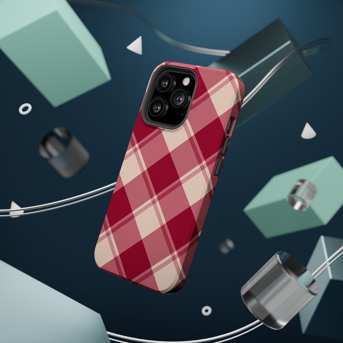 Classic Red Plaid MagSafe iPhone Case - BOGO Cases