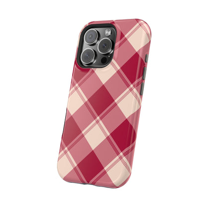 Classic Red Plaid MagSafe iPhone Case - BOGO Cases