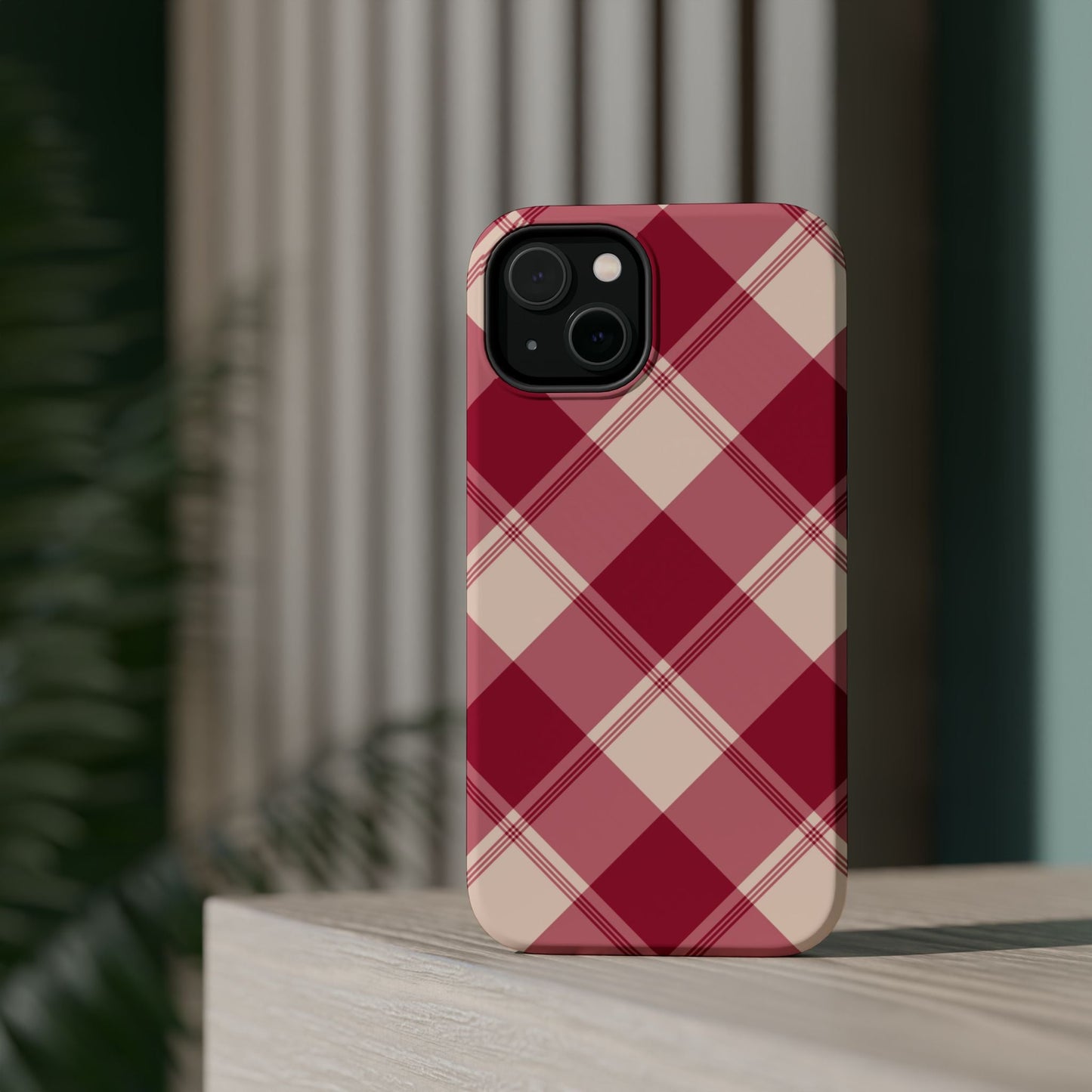Classic Red Plaid MagSafe iPhone Case - BOGO Cases