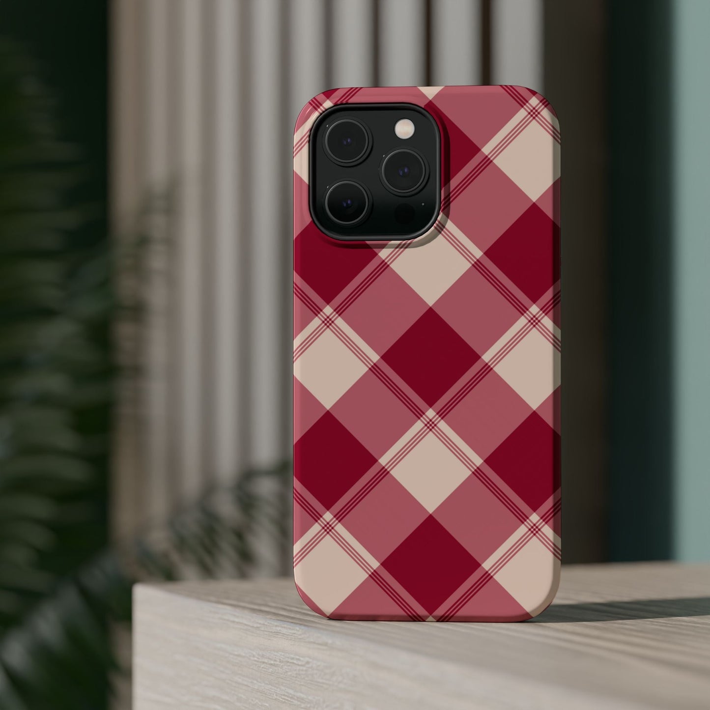 Classic Red Plaid MagSafe iPhone Case - BOGO Cases