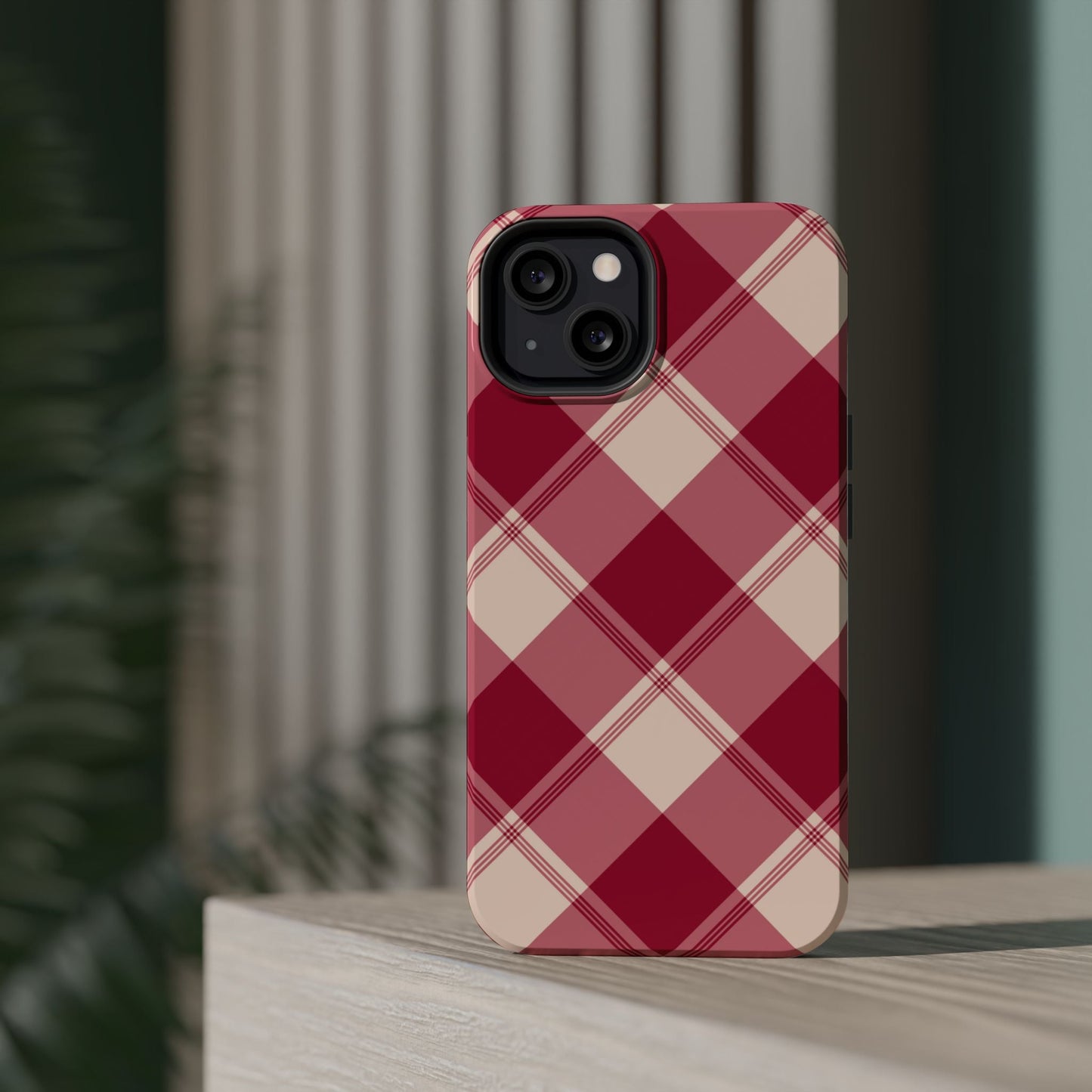 Classic Red Plaid MagSafe iPhone Case - BOGO Cases