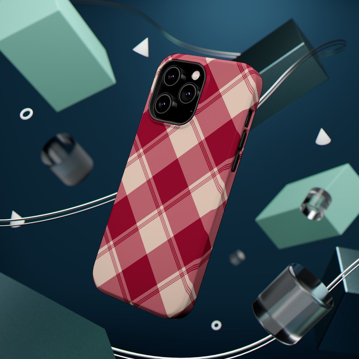 Classic Red Plaid MagSafe iPhone Case - BOGO Cases