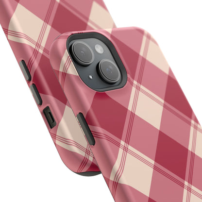 Classic Red Plaid MagSafe iPhone Case - BOGO Cases